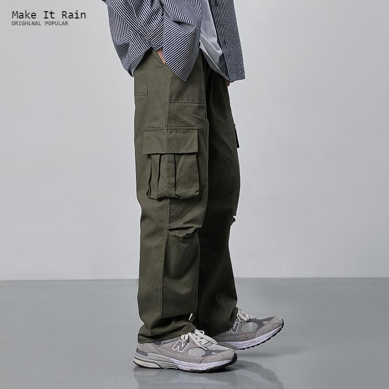 Quần baggy kaki túi hộp basic unisex K49 (kèm ảnh thật shop chụp)