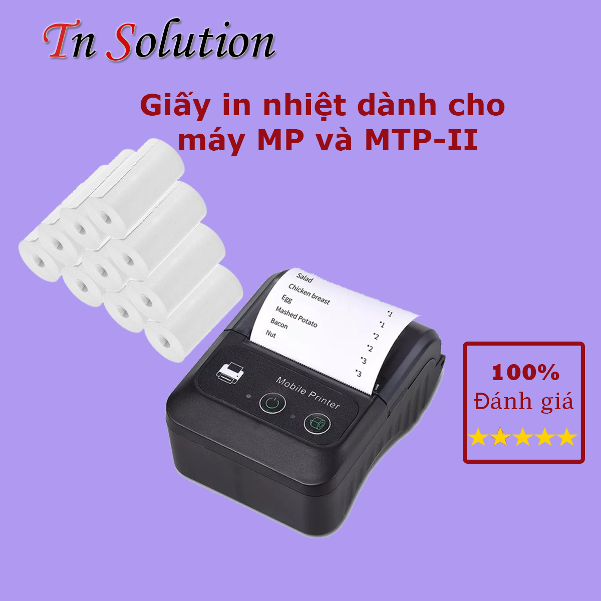 Giấy in nhiệt 57x30 dành cho dòng máy in hóa đơn nhiệt Aibecy MP, MTP-II