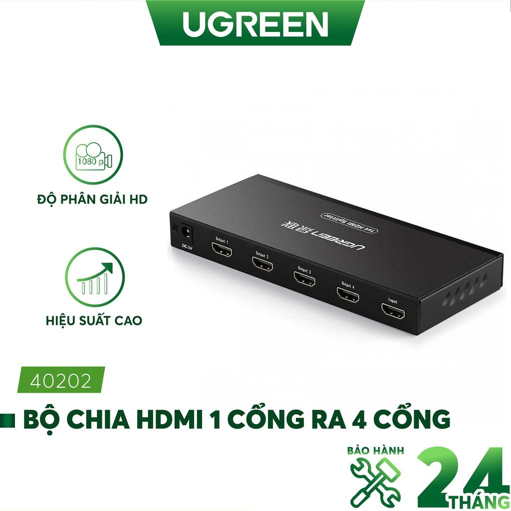 Bộ Chia Cổng Hdmi 1 Cổng Ra 4 Cổng 4K Hỗ Trợ Full Hd Ugreen 40202 Hàng Chính Hãng