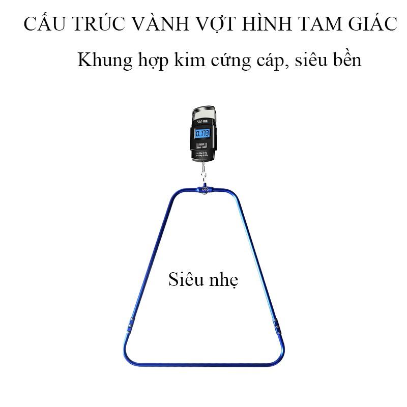 Vợt Cá Carbon Săn Hàng Thương Hiệu CHUANG WEI Vành Tam Giác vớt cá chuyên dụng KK-32