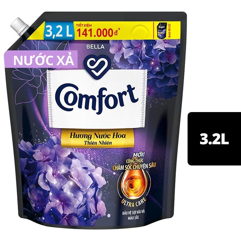 Nước Xả Vải Comfort 1 Lần Xả Giư Mau Bella Túi 3.2L-8934868151517