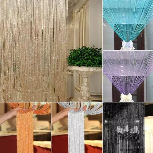 Rèm Cửa Sổ Kim Tuyến Lấp Lánh Tuyệt Đẹp Trang Trí Nhà Cửa Dài 2M Rộng 1M RC_01