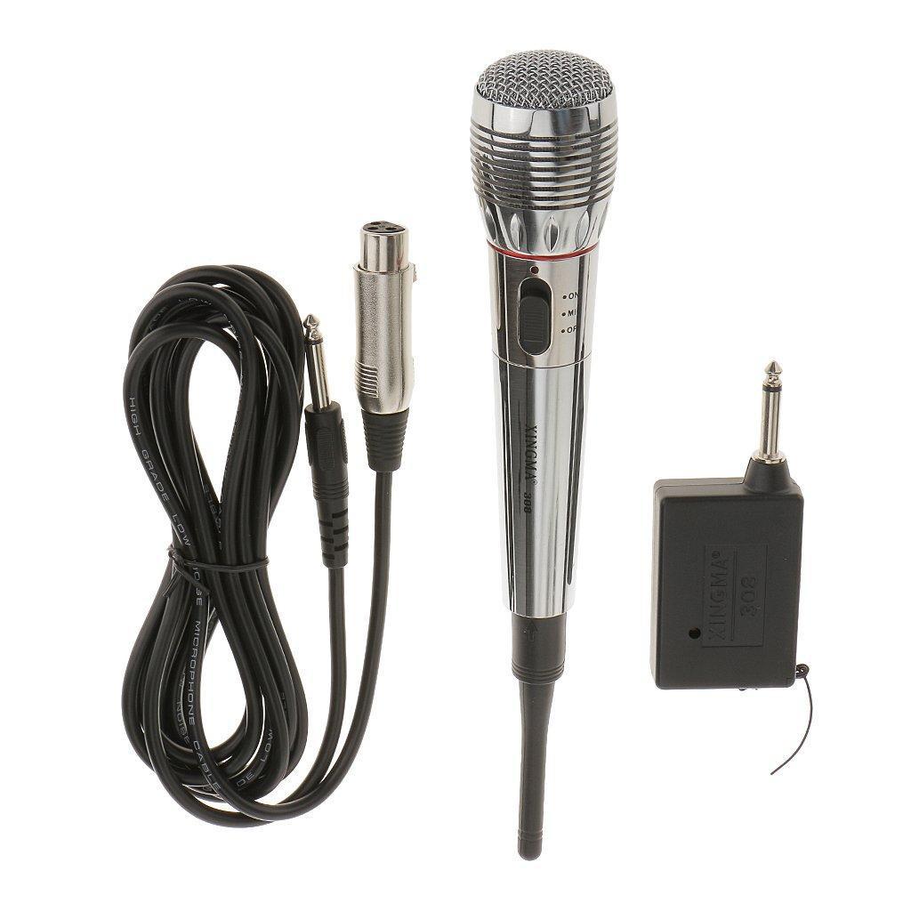 ️ Mic hát karaoke không dây,Mic không dây kết hợp có dây,thiết bị âm thanh gia đình