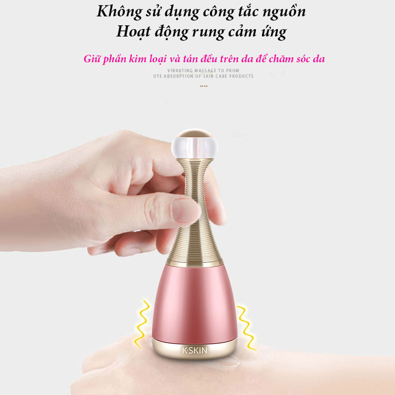 Hình ảnh Máy Đẩy Tinh Chất Từ Tính Dưỡng Da K-SKIN, Tăng Cường Hấp Thụ Tinh Chất Và Dưỡng Chất, Rung Cảm Ứng Massage Chống Lão Hóa Da Mặt Và Làm Mờ Nếp Nhăn, Hàng Chính Hãng