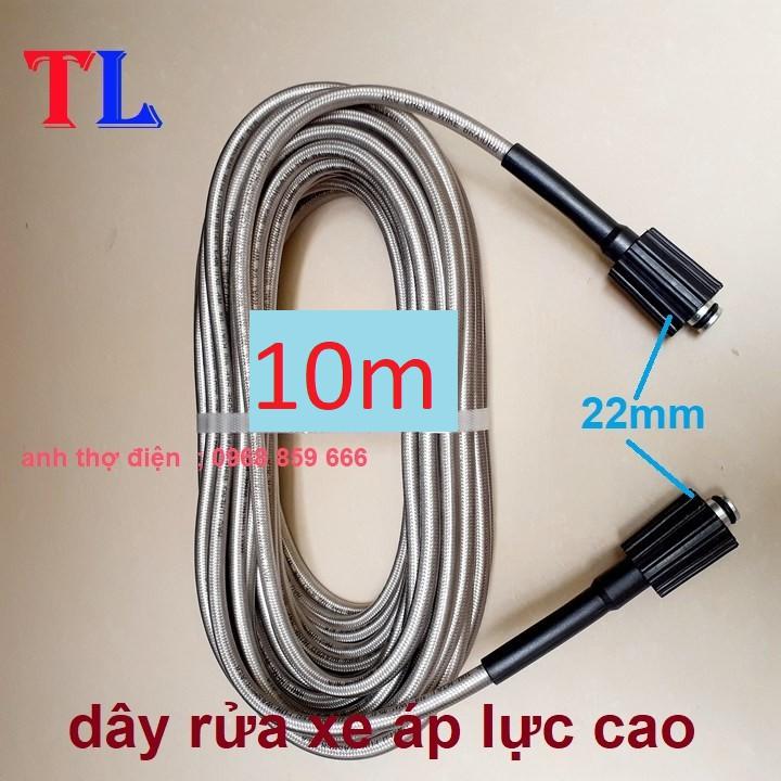 Ống Dây Xịt Rửa Xe Áp Lực Cao 3 Lớp Lõi 10M-15M- 20M-30M