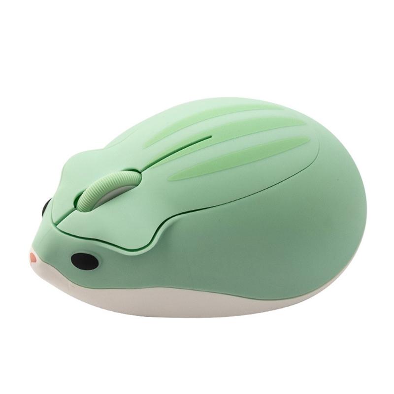 Chuột Quang Không Dây 2.4G Wireless Dễ Thương Hamster Hoạt Hình Chuột Máy Tính Công Thái Mini 3D Thả Vận Chuyển