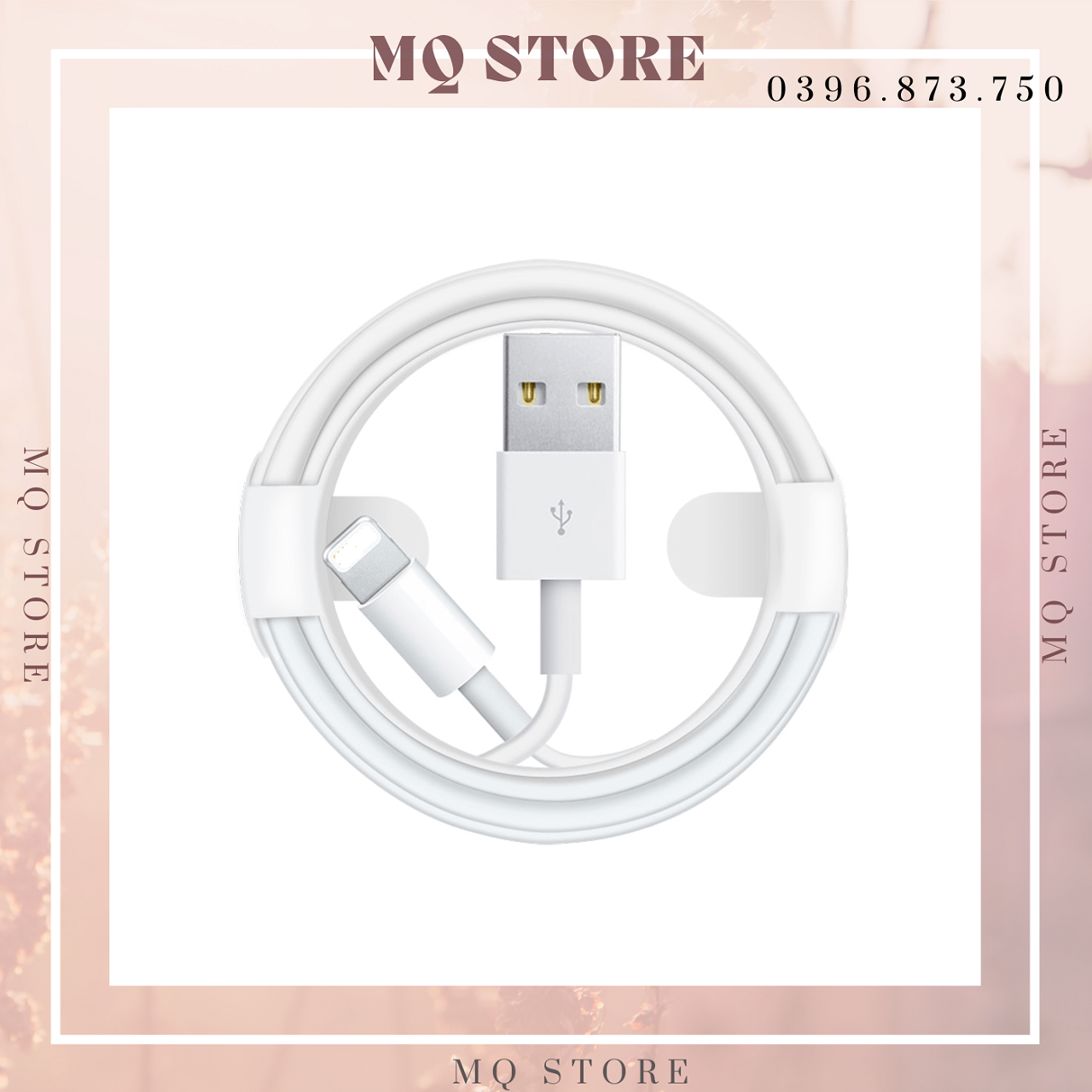 Dây Cáp Sạc ip Chân Cắm Usb to L 2.4A, Đô Dài 1m ( hàng chính hãng)