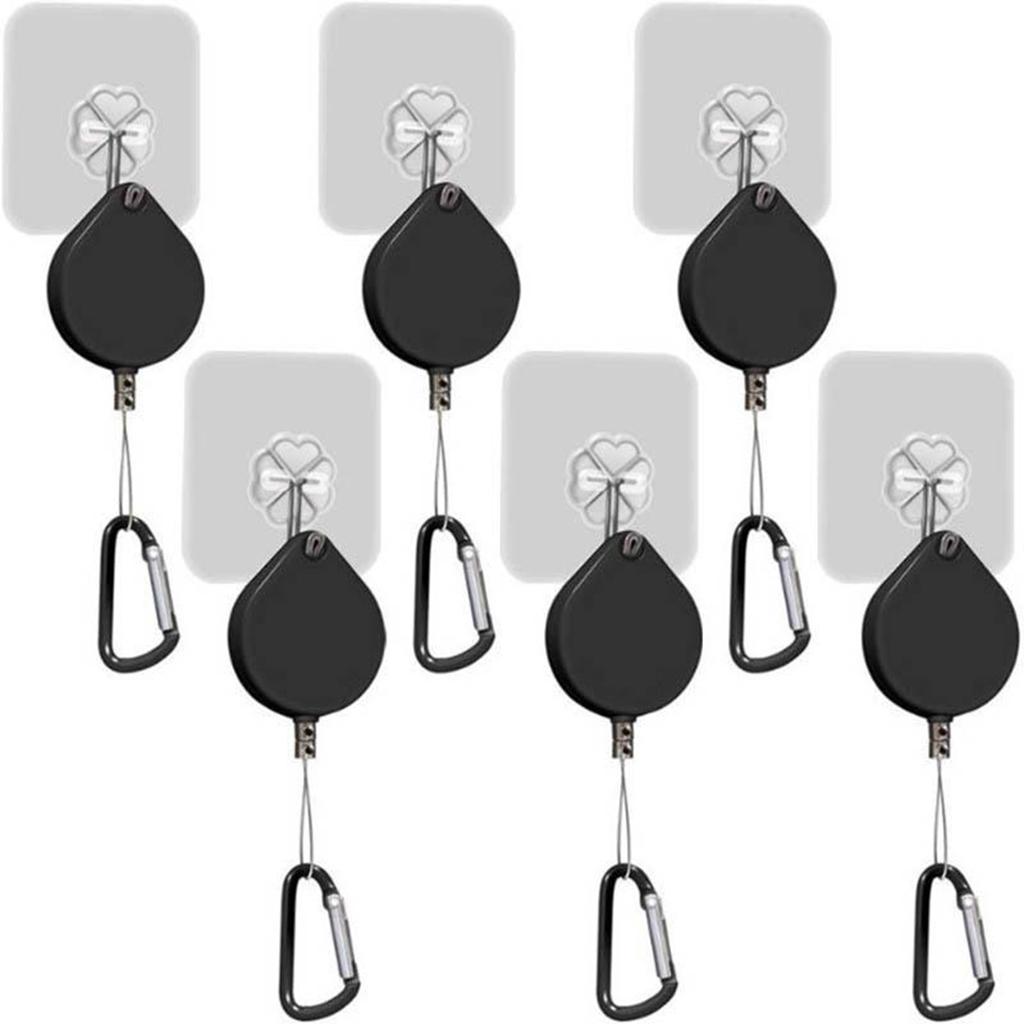 6 Pieces VR Cable Management Ceiling Pulley System Silent Retractable Design