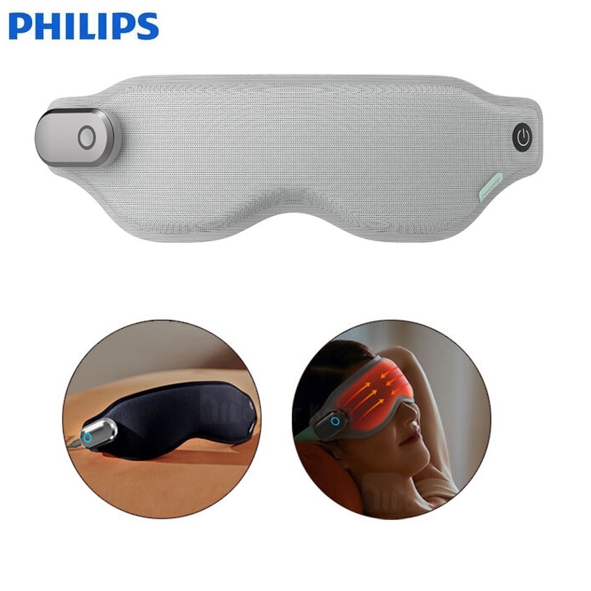 Máy massage mắt nóng và lạnh công nghệ 3Dsuit và VibWave thương hiệu Philips cao cấp PPM3101E - Hàng Nhập Khẩu