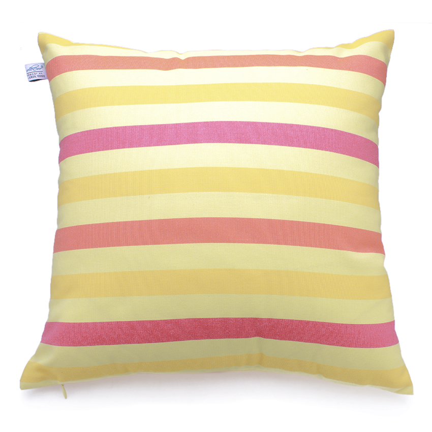 Gối trang trí Soft Decor 40 Yellow Red Stripe (Vàng đỏ)