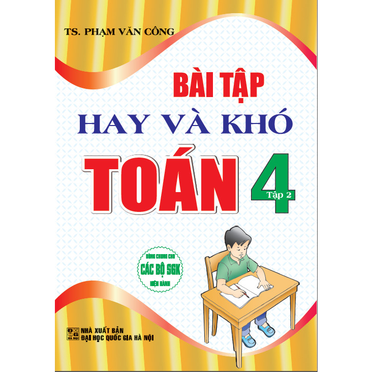 Combo Bài Tập Hay Và Khó Toán 4 - Tập 1 + Tập 2