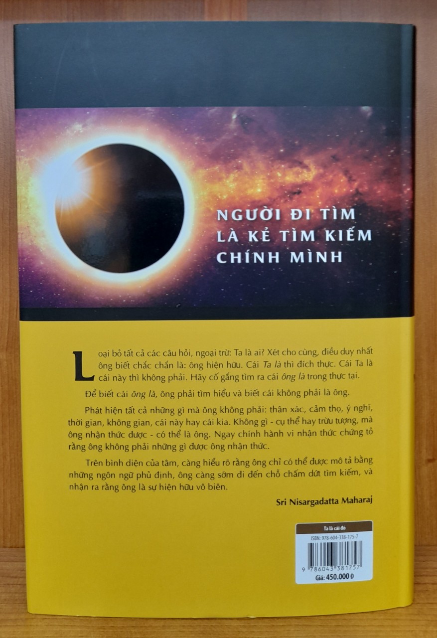 Sách - Ta Là Cái Đó - Kiệt tác tâm linh của bậc thầy chứng ngộ người Ấn Độ