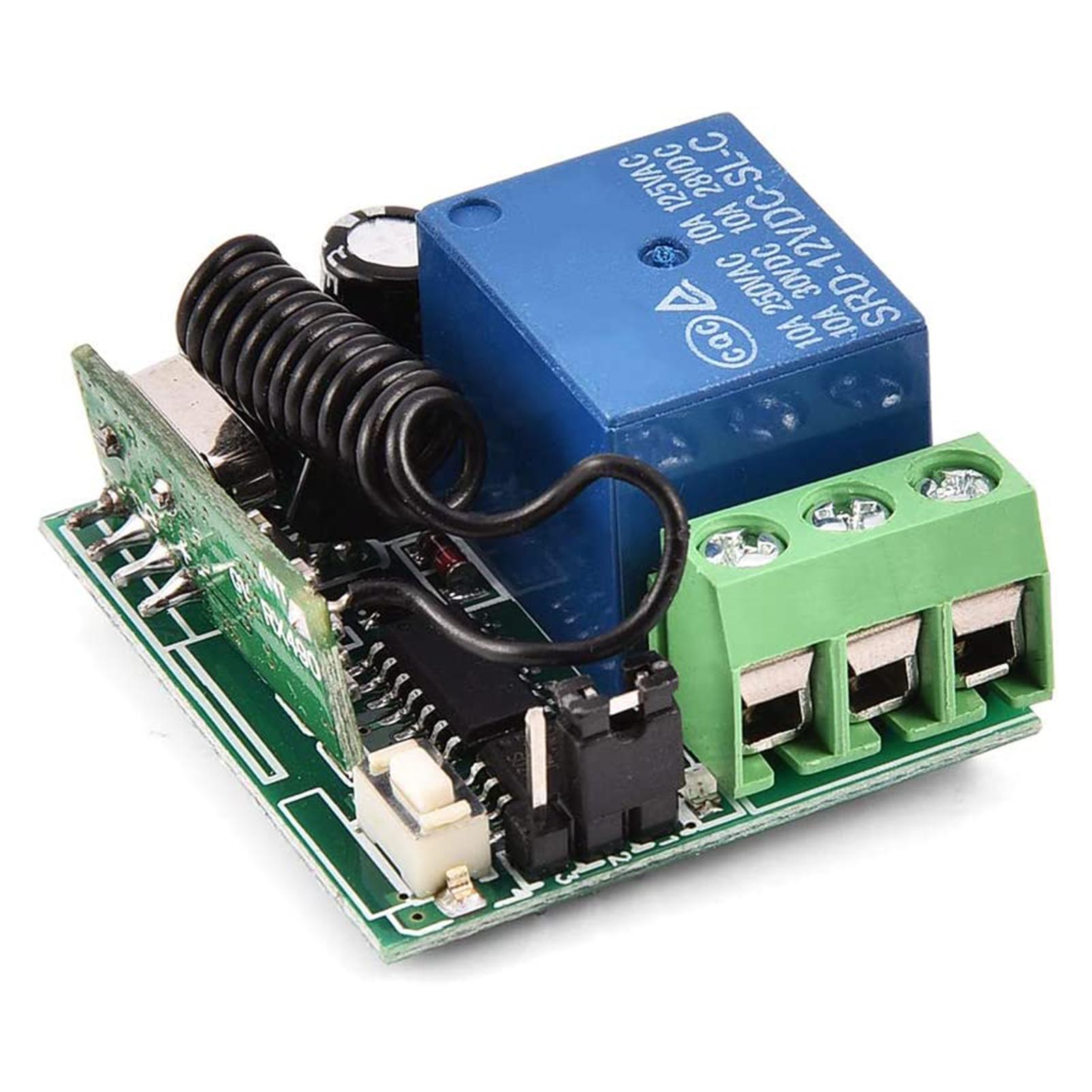 Bộ Thu 2 Kênh 315Mhz Với 1 Bộ Phát Cho Bộ Mở Cửa Nhà Để Xe Ô Tô Điều Khiển Từ Xa Không Dây 12V