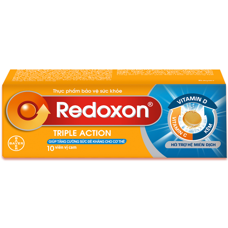 Viên Sủi Bổ Sung Vitamin C,D Và Kẽm Redoxon Triple Action (10 Viên)