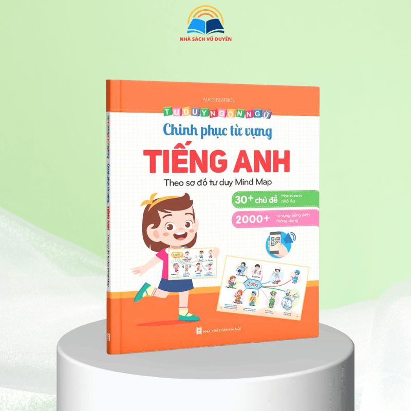 Sách – Bé chinh phục từ vựng Tiếng anh – Theo sơ đồ tư duy Mind Map Phiên bản mới