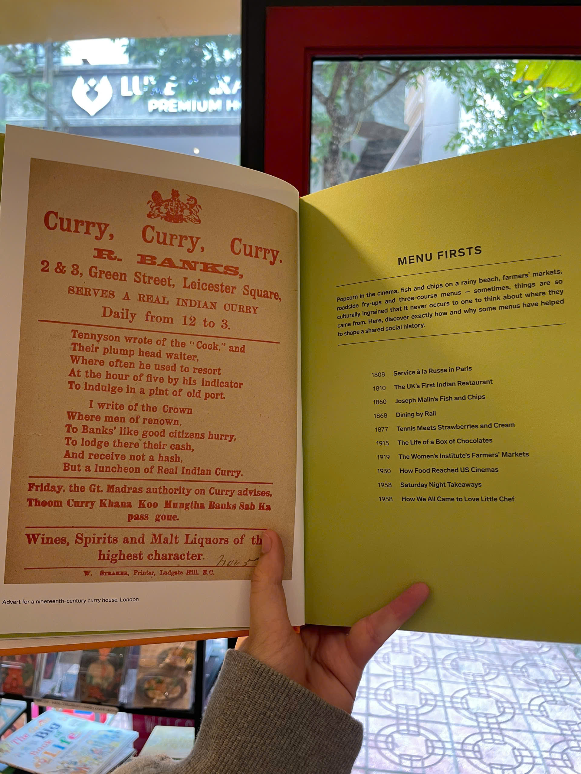 Sách - The Menu: History on a Plate by Eve Marleau | History English Book / Ngoại văn Bìa cứng
