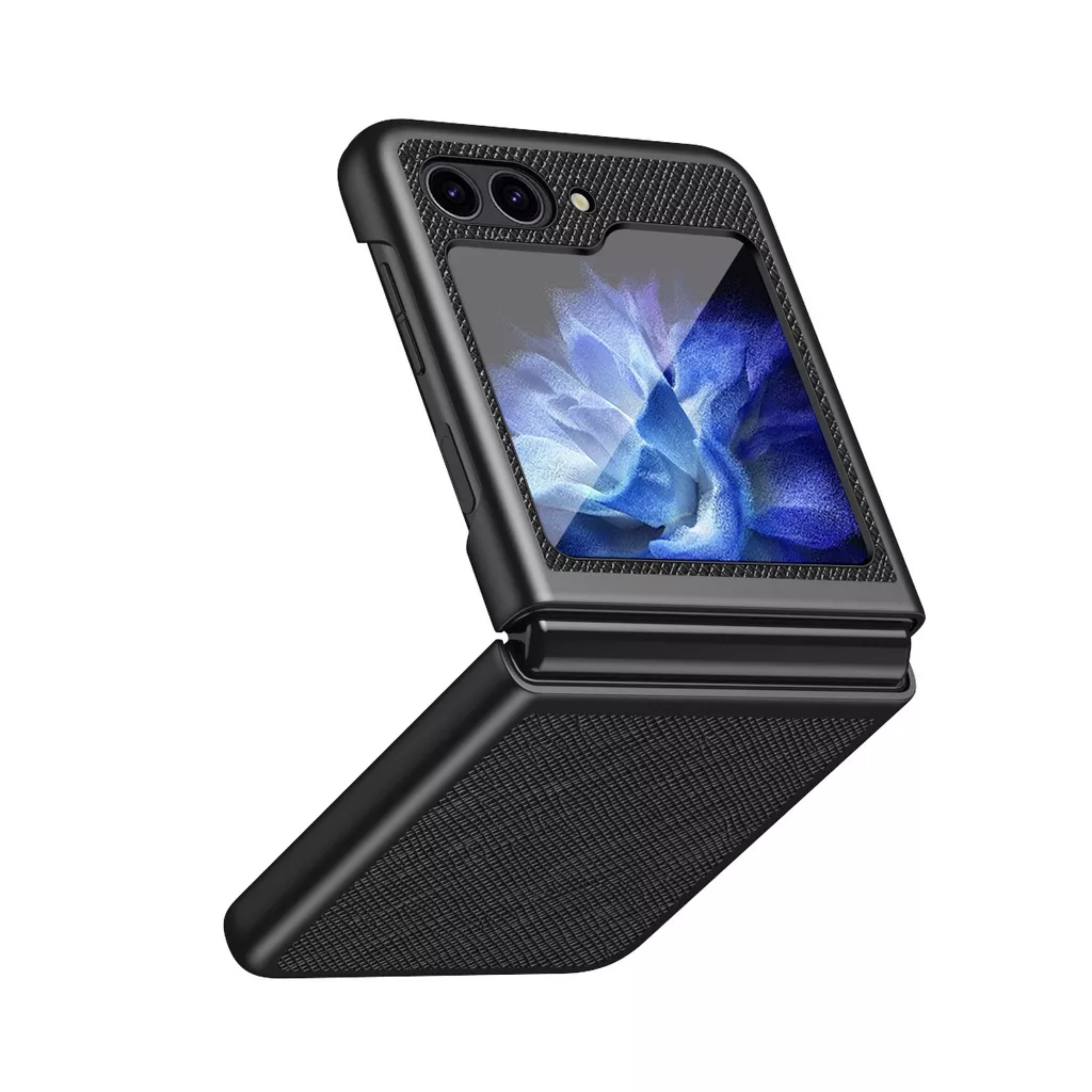 Ốp lưng cho samsung Zflip5 - Z flip5 - Z flip 5 vân da sang trọng