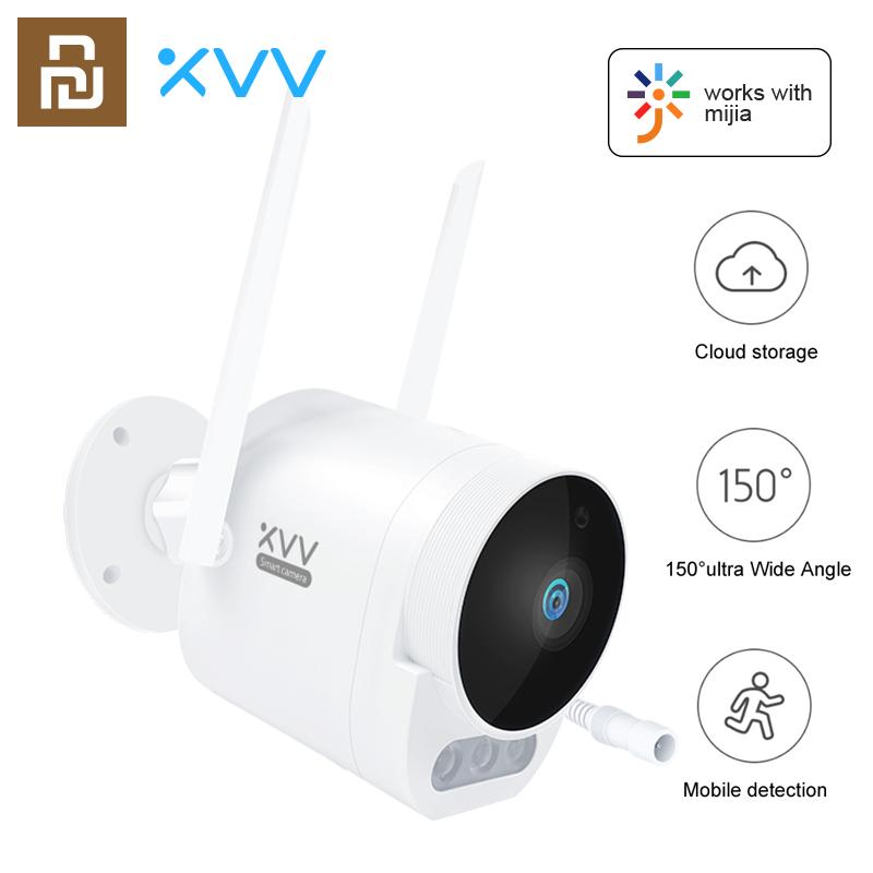 Xiaovv Camera ngoài trời 2K Pro 1296p HD Máy ảnh WiFi WiFi 150 ° Góc rộng IP65 Tầm nhìn ban đêm