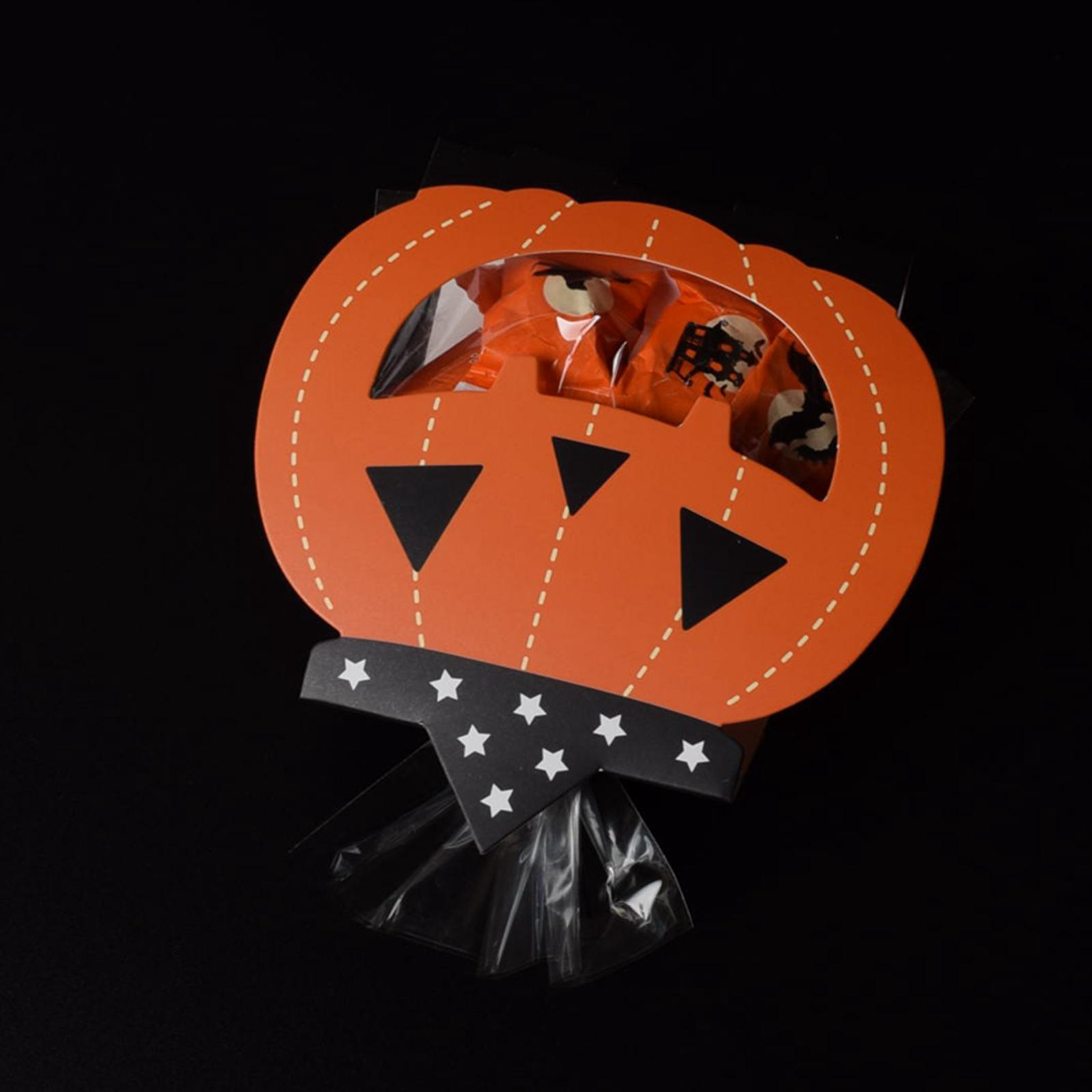 8x Halloween Candy Boxes Gift Boxes cake Bakery Party Favors Muffin