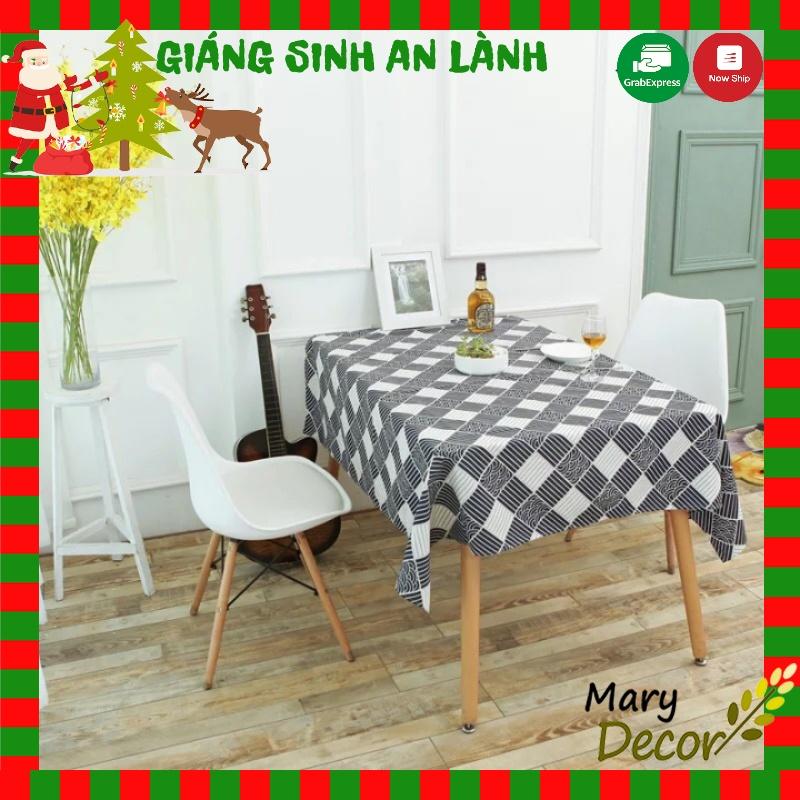 Khăn trải bàn Sóng Nhật Bản viền ren (đủ kích thước) - B07