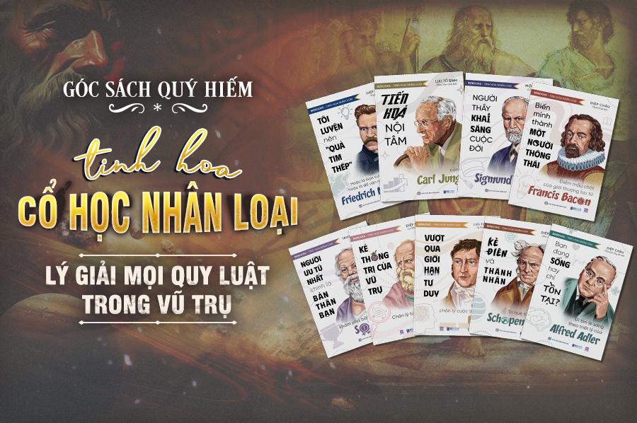 Bộ Sách Tinh Hoa Nhân Loại 9 Cuốn - Lời Khuyên Từ 9 Triết Gia Vĩ Đại - Khai Sáng Cuộc Đời - Bizbooks