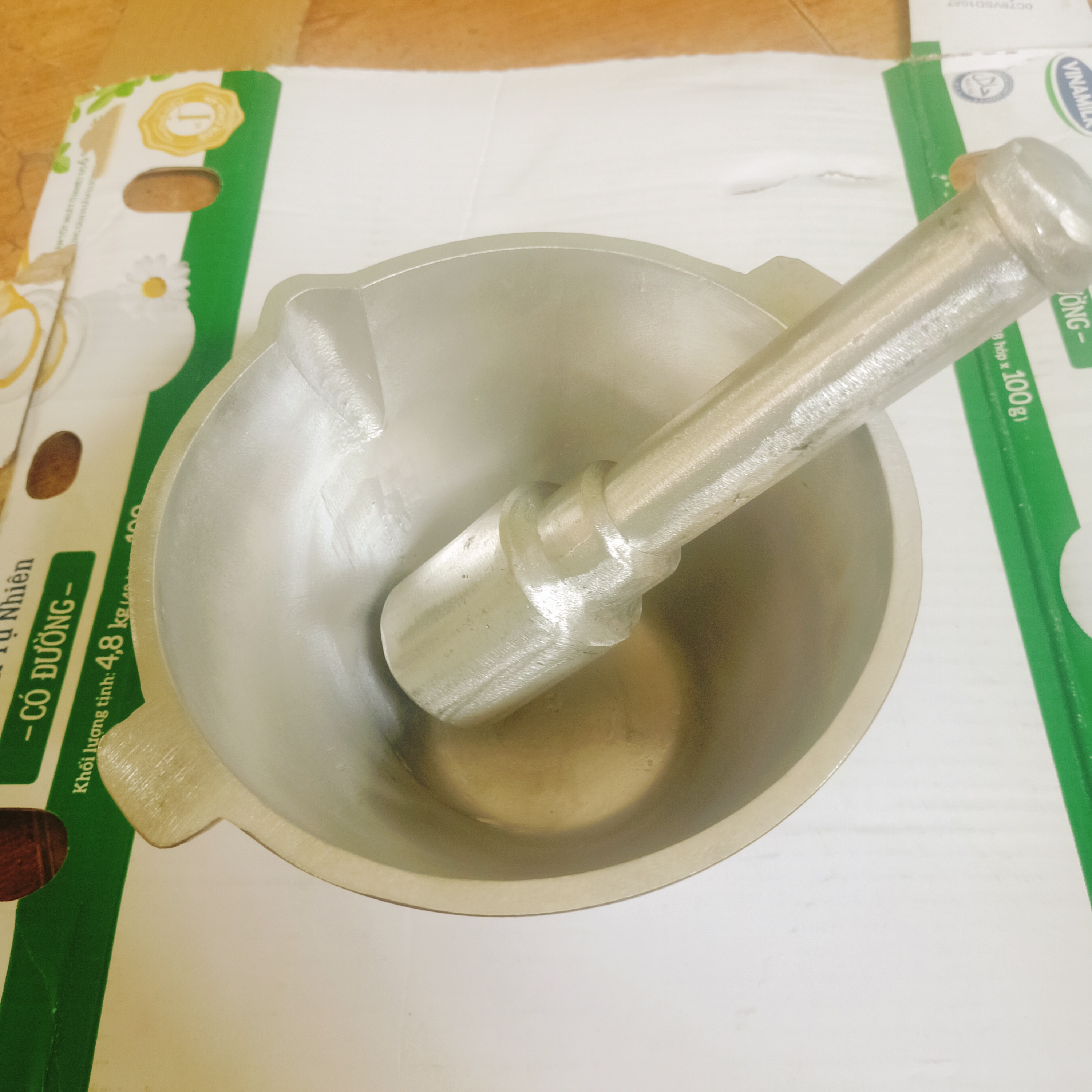 Bộ cối chày to , dầy, đẹp trọng lượng 1,4 kg