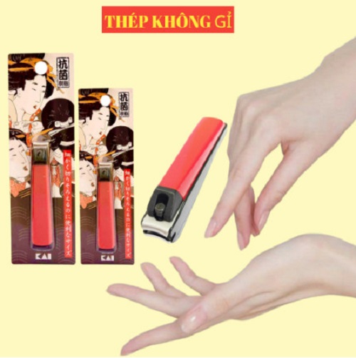 Bấm Móng Tay Inox Hình Geisha Razor Kai 89014-HC0467 Cỡ Đại