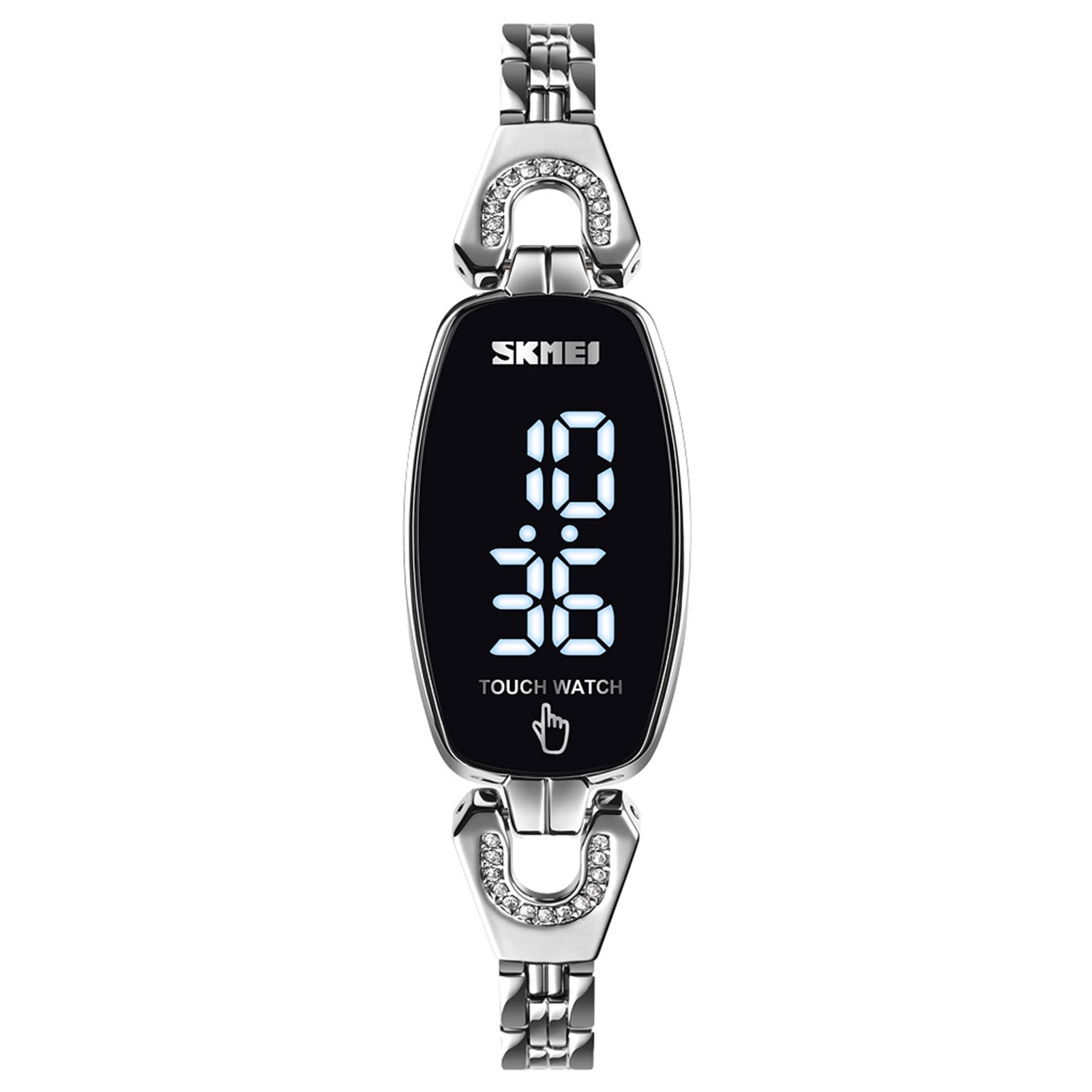  Đồng hồ kỹ thuật số Nữ Thời trang đeo tay Hiển thị ngày 3ATM chống nước không gỉ SKMEI LED