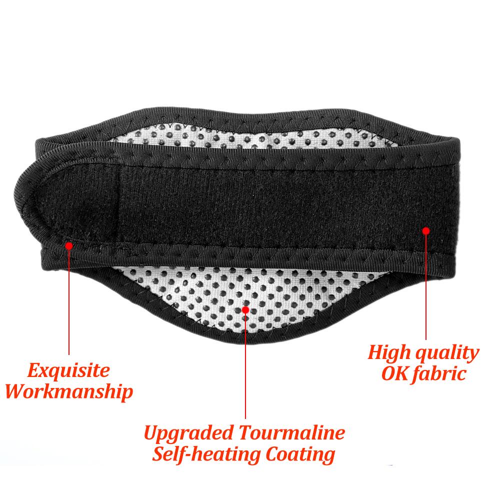 Nẹp cổ tourmaline tự làm nóng cổ Massager cổ tử cung đau thắt lưng Trị liệu từ tính Hỗ trợ cổ Màu