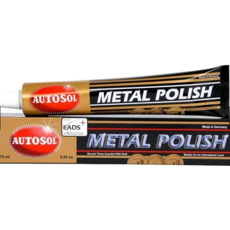 EuroQuality Kem đánh bóng Inox, kim loại, Đồng Autosol Metal Polish công nghệ Đức tuýp 75ml 2018 giá sock !!!