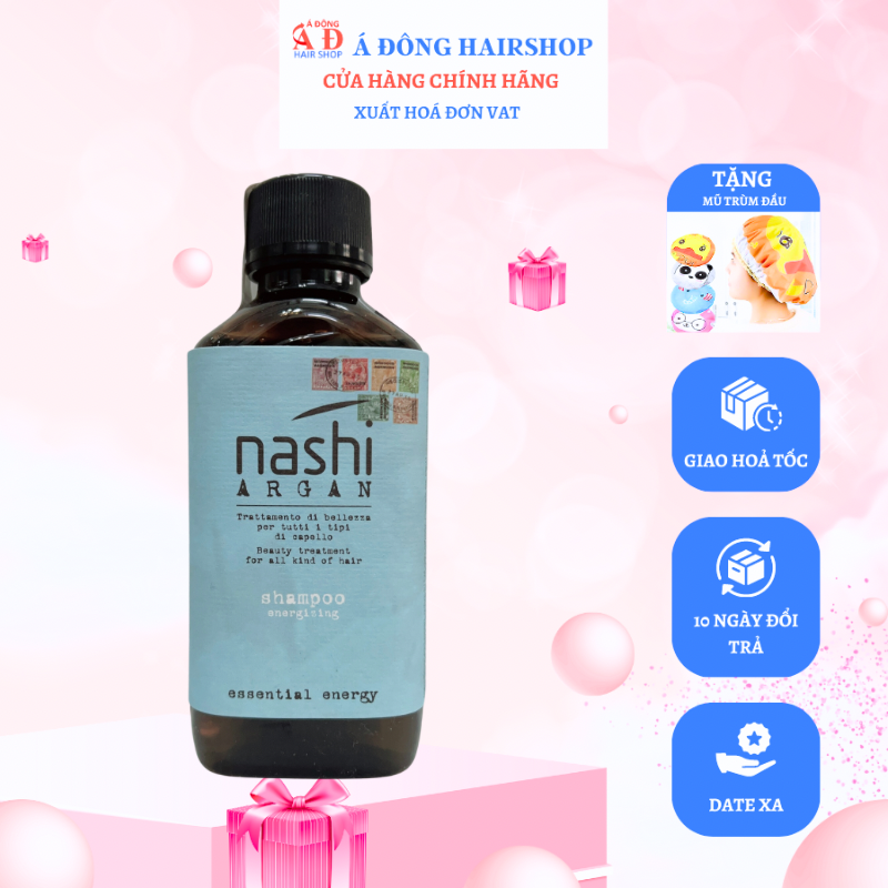 [+ MŨ TRÙM] BỘ DẦU GỘI XẢ NGĂN RỤNG TÓC NASHI ARGAN CAPIXYL ITALY