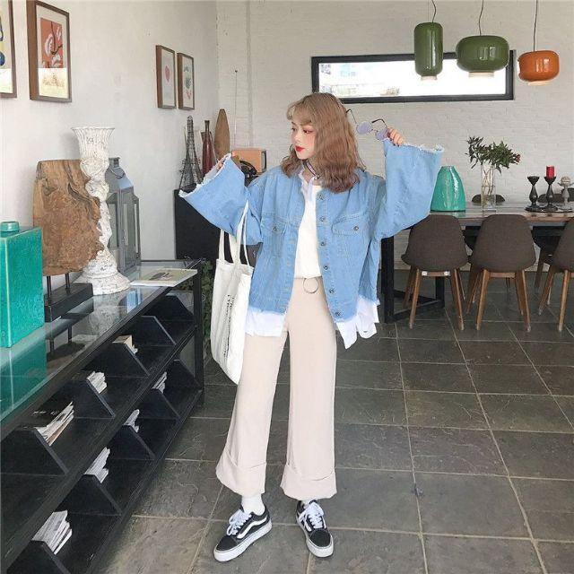 Áo khoác jeans cao bồi ulzzang