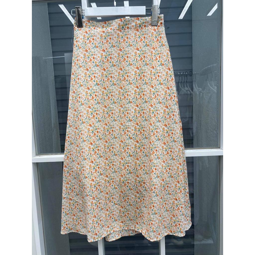 Váy hoa dài suông mát mùa hè