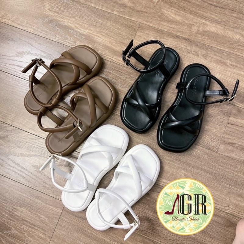 Sandal xuồng dây tròn quai X khoá gài xinh 2,5 cm