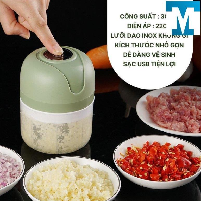 Máy Xay Tỏi Ớt Cầm Tay Mini