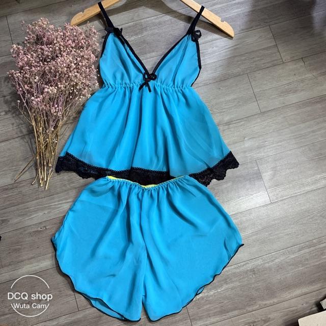 SET BỘ MẶC NGỦ vải voan siêu sexy size dưới 58kg hình thiệt, chọn ngẫu nhiên