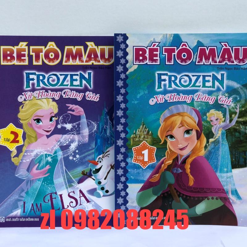Tập bé tập tô màu nữ hoàng băng giá