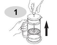 Chuẩn bị 1 bình pha cà phê Bialetti kiểu Pháp 1L 990003190