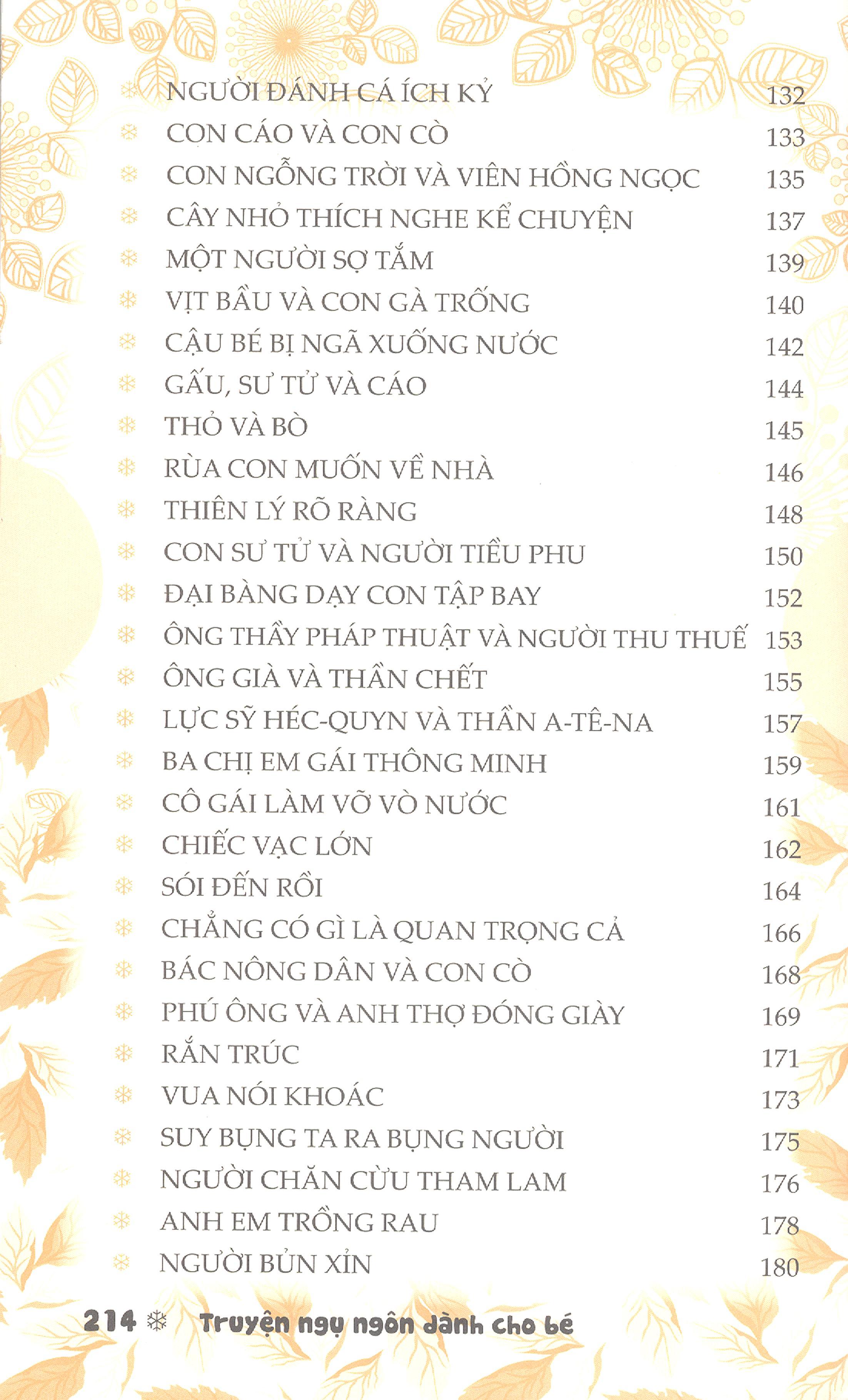 Truyện  Ngụ Ngôn Dành Cho Bé (2 Màu)