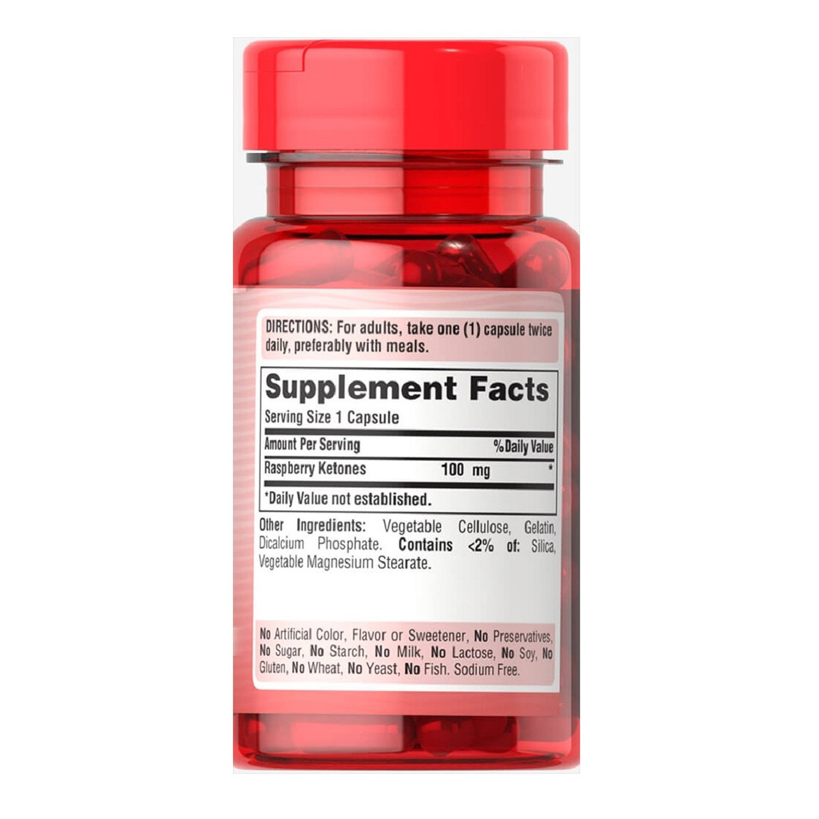 Combo hỗ trợ giảm cân TỰ NHIÊN Raspberry ketone& L-carnitine cho cơ địa khó giảm