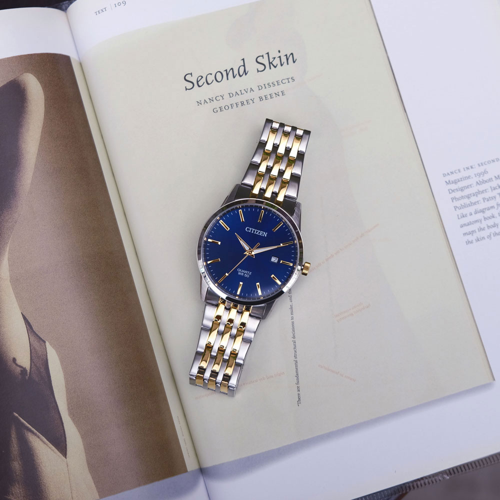Đồng Hồ Nam Citizen Dây Thép Không Gỉ BI5006-81L - Mặt Xanh