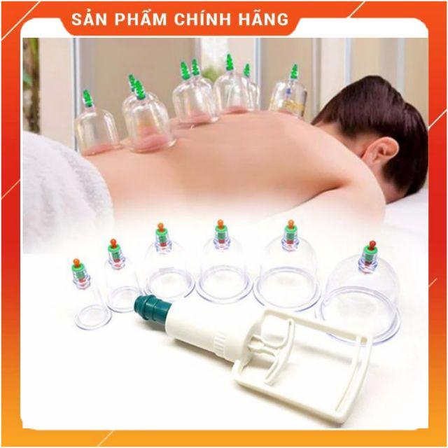 Bộ Giác Hơi Không Cần Lửa 12 Ly Kèm 1 Ống Bơm Chuyên Dụng