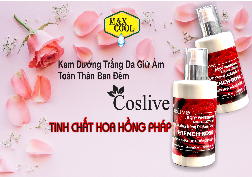 Kem Dưỡng Trắng Ban Đêm Toàn Thân Coslive  - 320ml