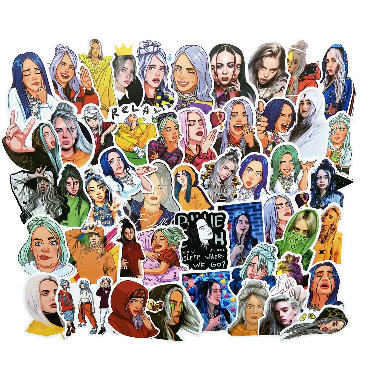 Set 60 Sticker Billie Eilish