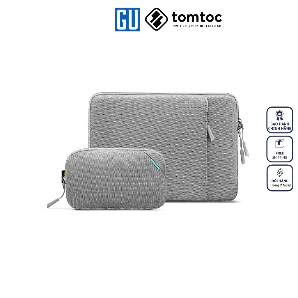 Túi Chống Sốc TOMTOC 360 Protective Kèm Túi Phụ Kiện Dành Cho Macbook Pro 14inch Bảo Vệ Toàn Diện Hàng Chính Hãng