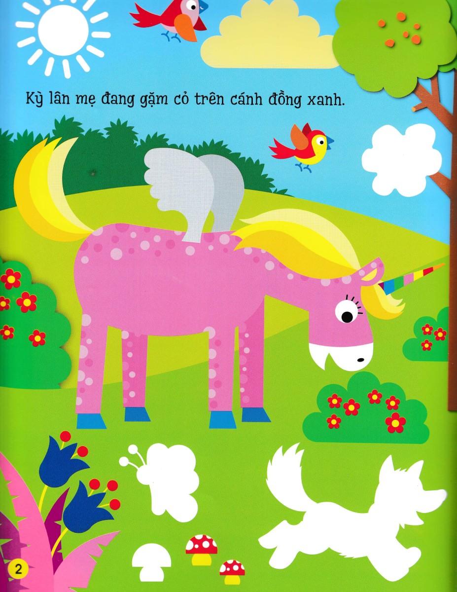 Sách Dán Hình Đầu Đời Cho Bé - Unicorns