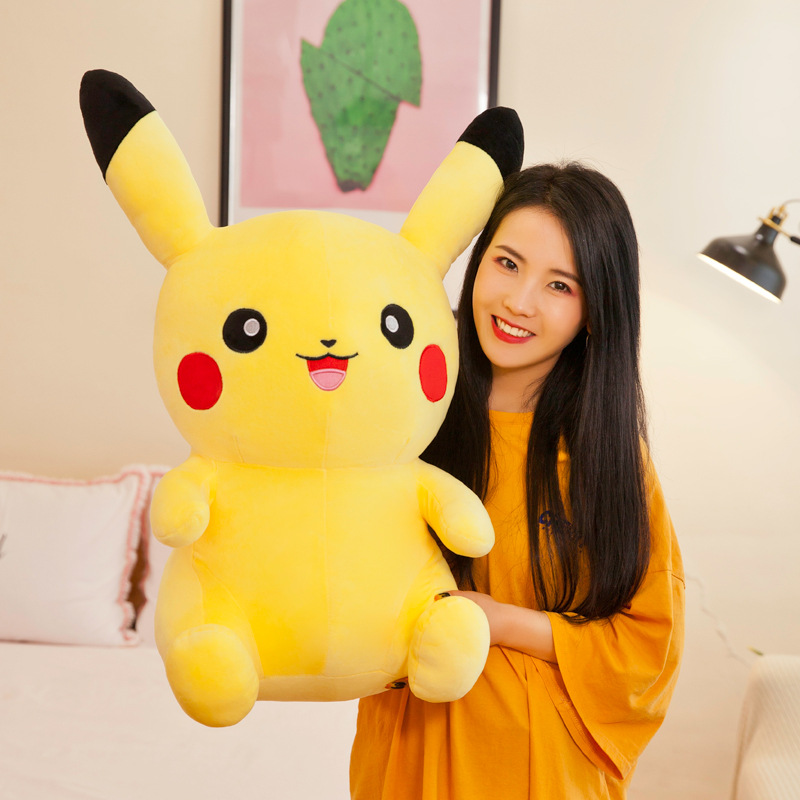 Gấu bông Pikachu ngồi vui vẻ siêu mềm siêu cute cho bé yêu (20cm---&gt;40cm) hàng việt nam cao cấp, an toàn cho trẻ nhỏ