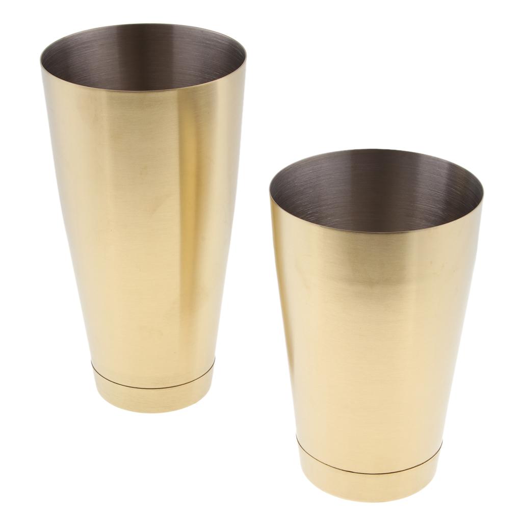 Cocktail Shaker Set Stainless Steel Bartender Boston Shaker Pourers Black