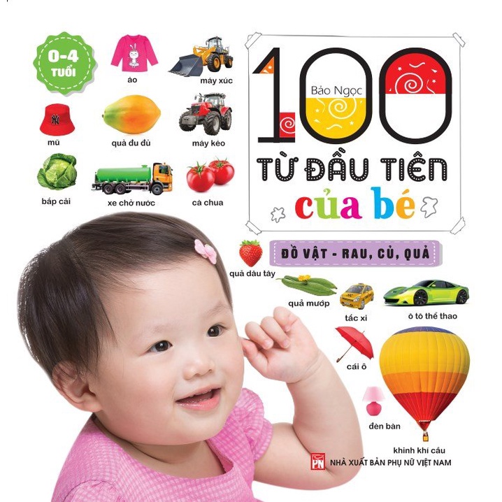 Sách - Combo 3 cuốn 100 từ đầu tiên của bé  - ndbooks