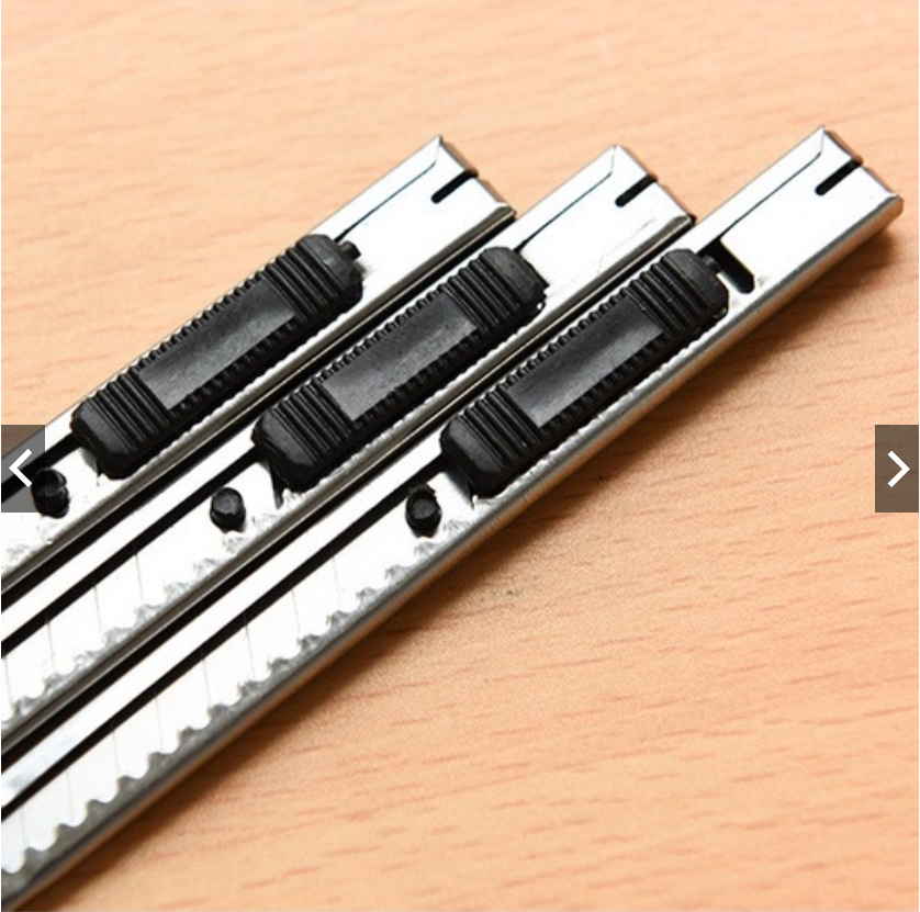 Dao rọc giấy loại nhỏ 12,5*1,1cm tiện lợi. văn phòng phẩm.